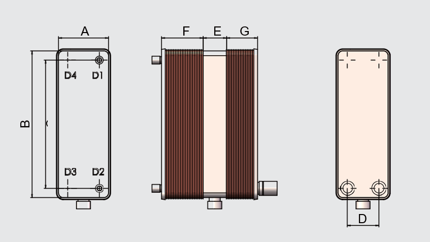 HEXNOVAS AL95 BPHE Air Dryer Heat Exchanges product view