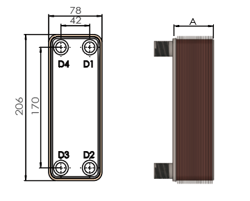 MGA HEXNOVAS BL14 Brazed Plate Heat Exchangers product view