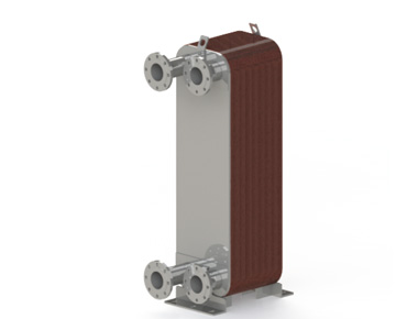 MGA HEXNOVAS BL600 Brazed Plate Heat Exchangers dimensiyonal na guhit