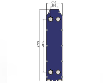 HEXNOVAS LB150B / LH150B มุมมองของผลิตภัณฑ์แลกเปลี่ยนมาตรฐาน Plate Hates