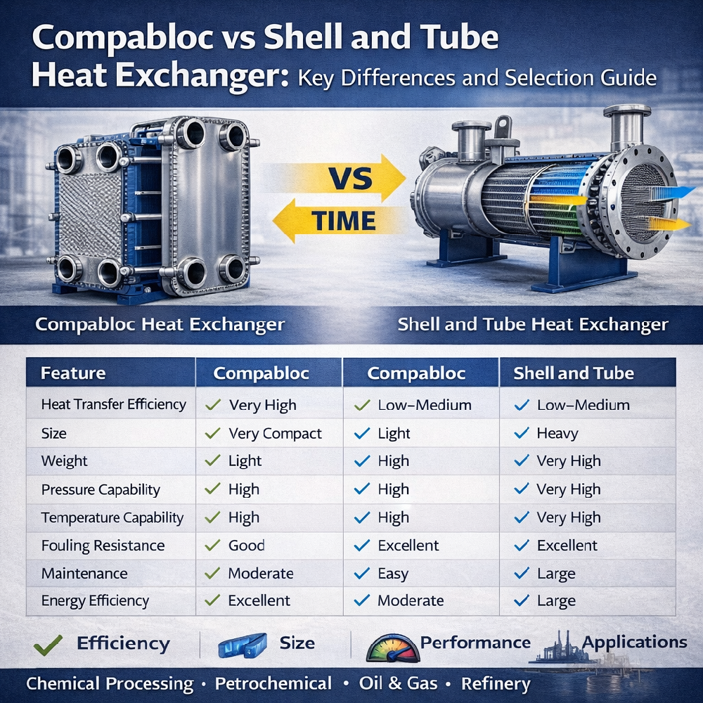 What is the Difference Between Compabloc and Shell and Tube Heat Exchangers