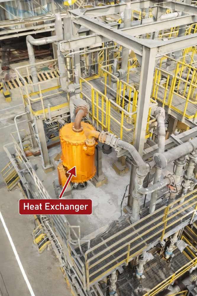 Spiral heat exchanger in Industrial Zinc Sulphate Heating System Upgrade